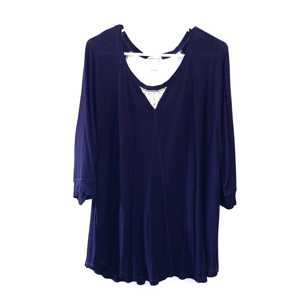 Wet Seal Crochet Detail Top